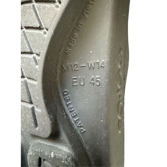 Oofos Ooahh Unisex Black White Slip On Sport Slide Recovery Sandals Size M12 W14 - Picture 7 of 13